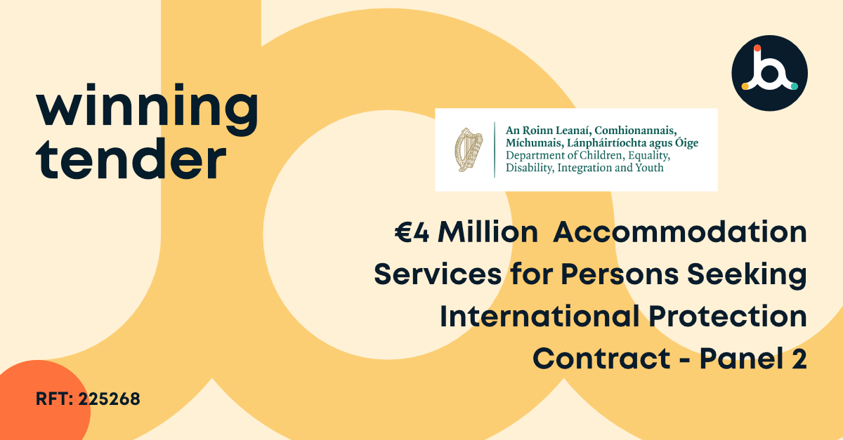 004 Winning Tender 4 Million Accommodation Services for Persons Seeking International Protection Contract